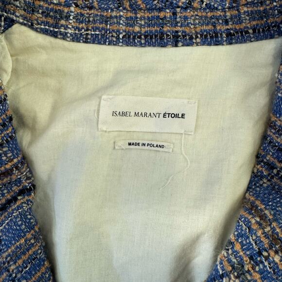 Isabel Marant Etoile Blazer Jacket Plaid Academia Size 42 / XL - Picture 5 of 11